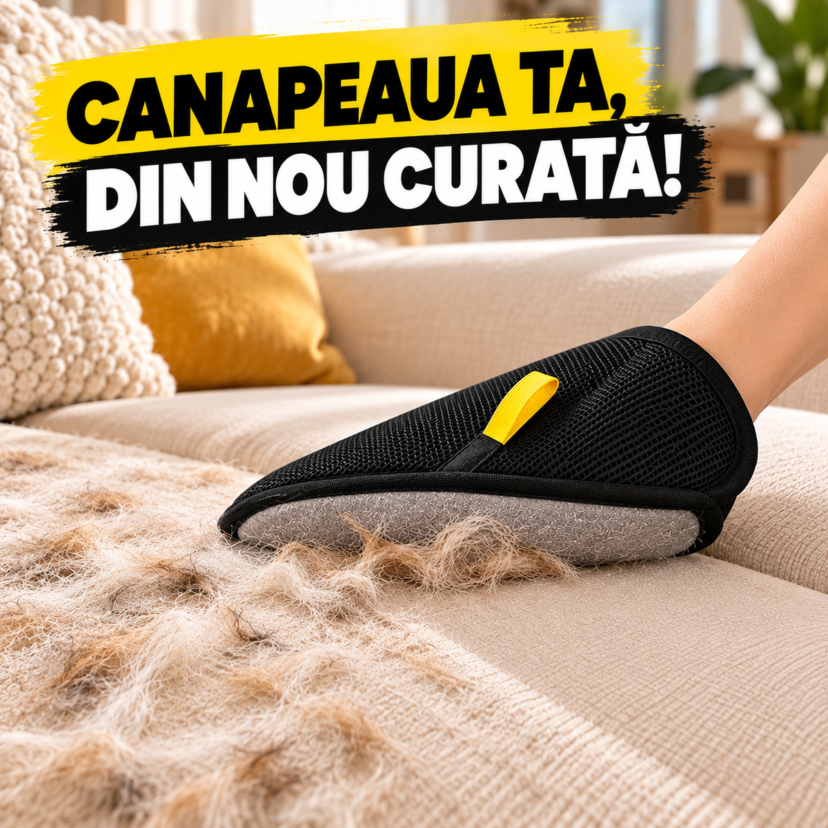 Mănușa Magică pentru Îndepărtarea Părului de Animale